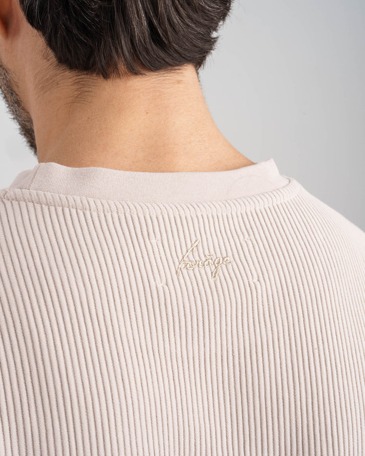 Plissee T-Shirt (Sand)