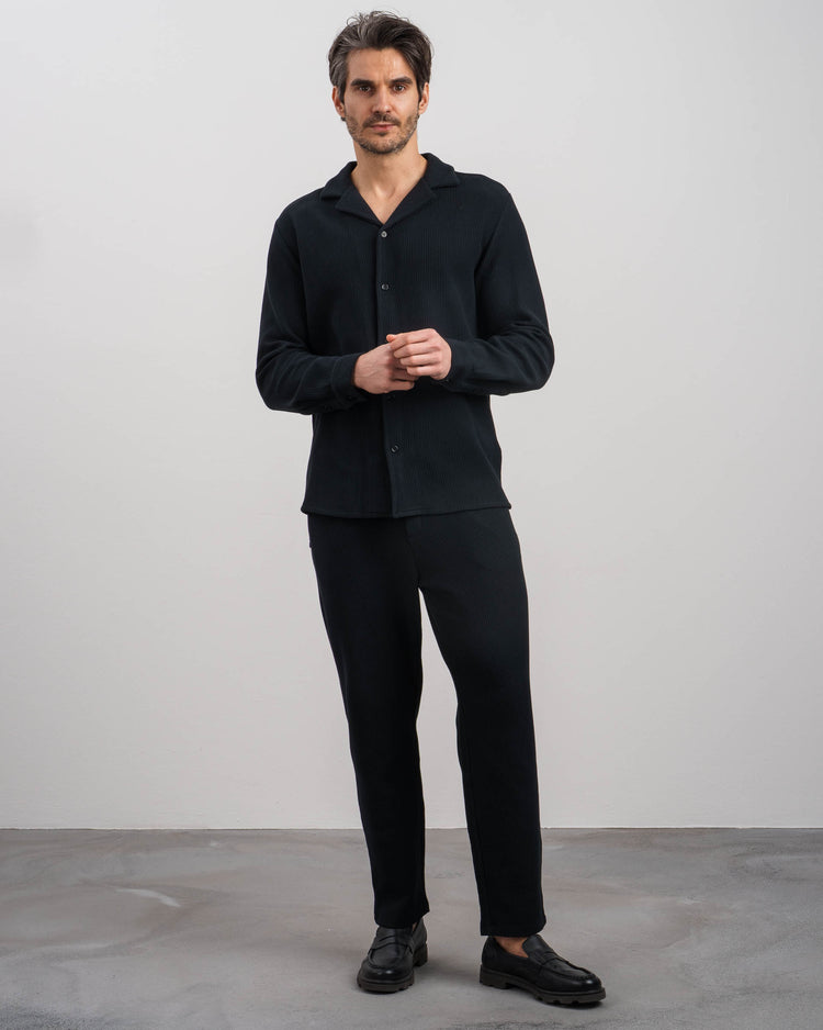 Plissee Shirt (black)
