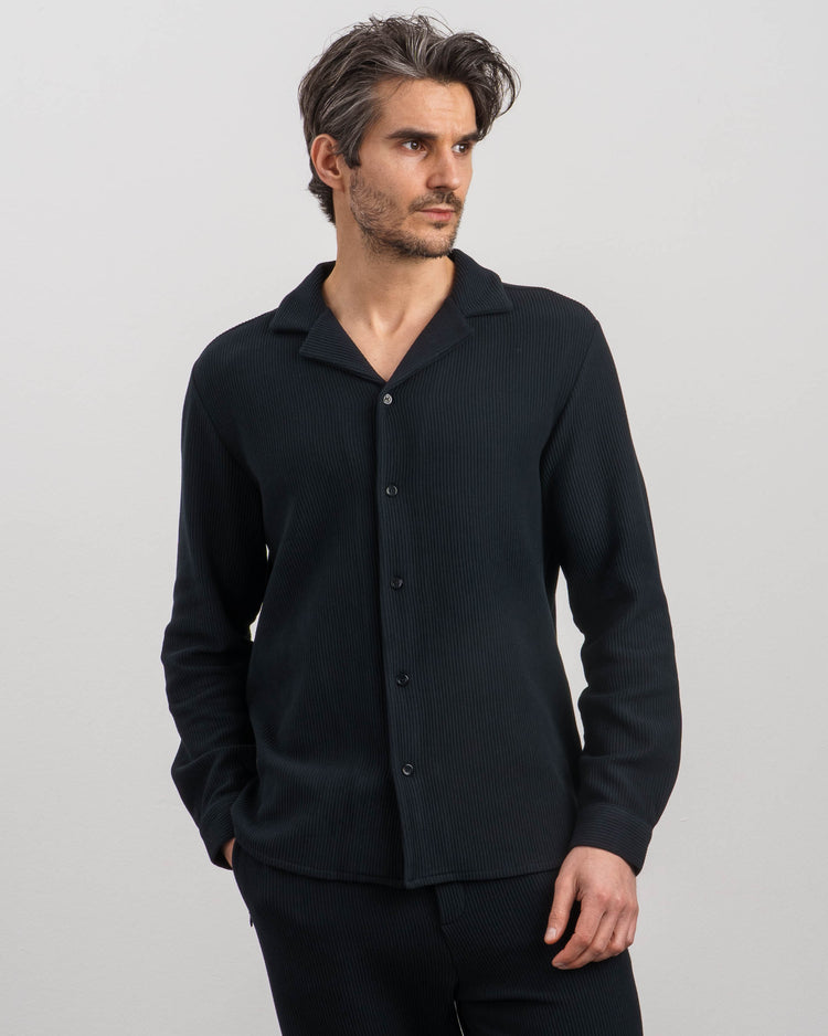 Plissee Shirt (black)
