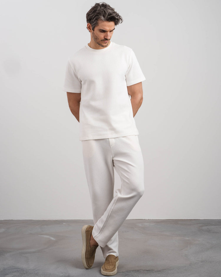 Plissee Pants (White)