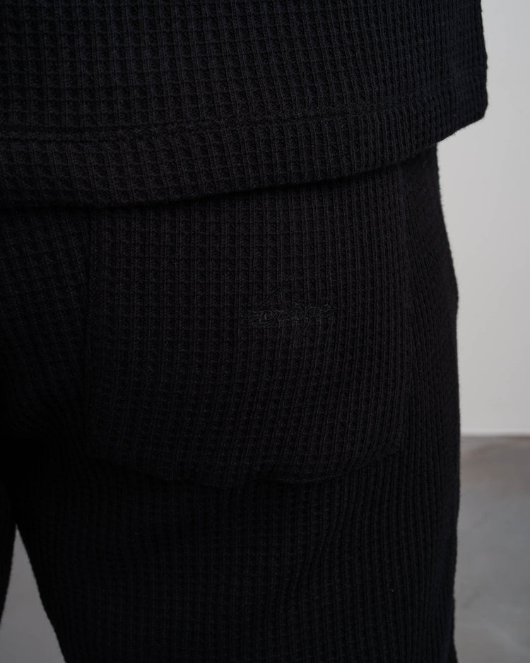 Waffle Pants (Black)