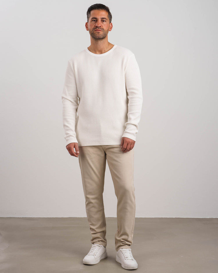Waffle Longsleeve (off-white)