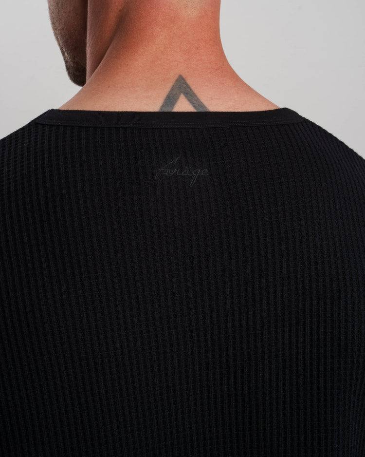Waffle Longsleeve (Black)