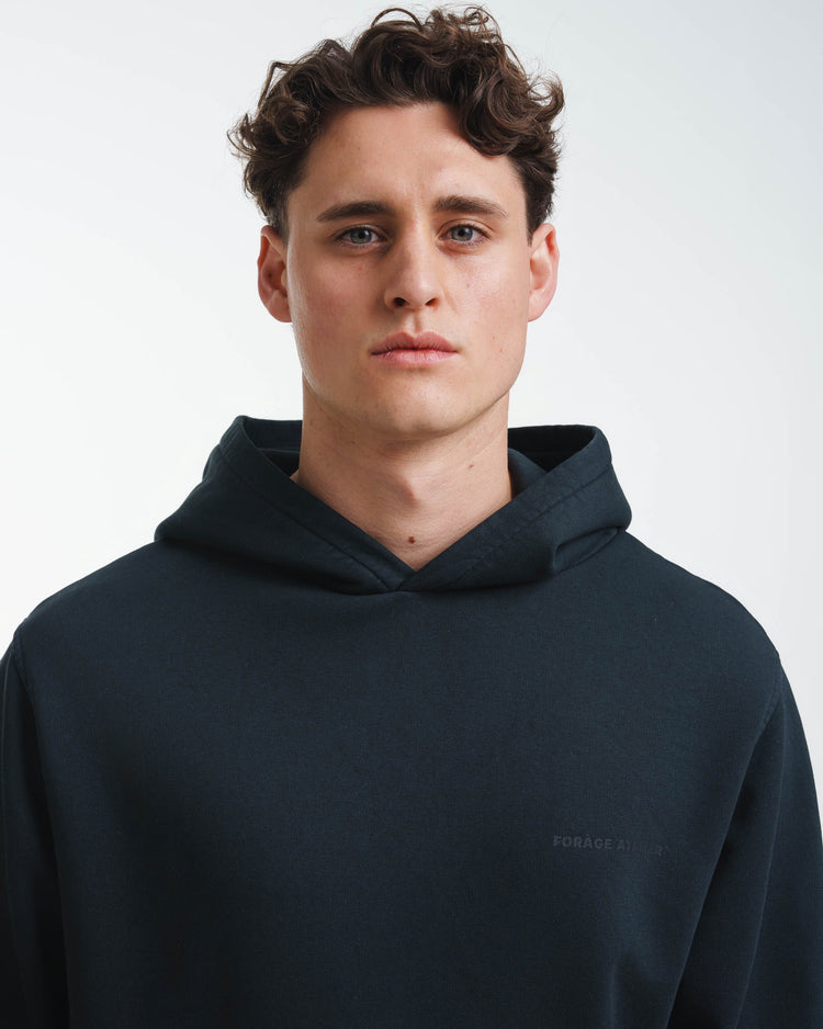 Vintage Atelier Print Hoodie (Black)