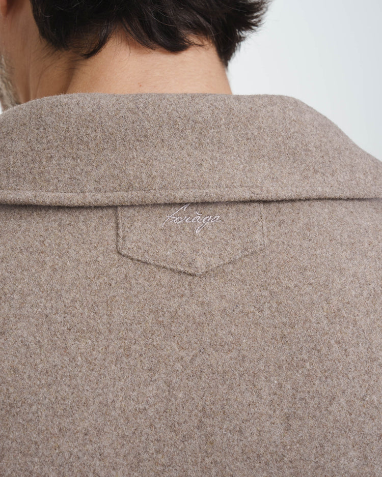 Wool Overshirt (Greige)