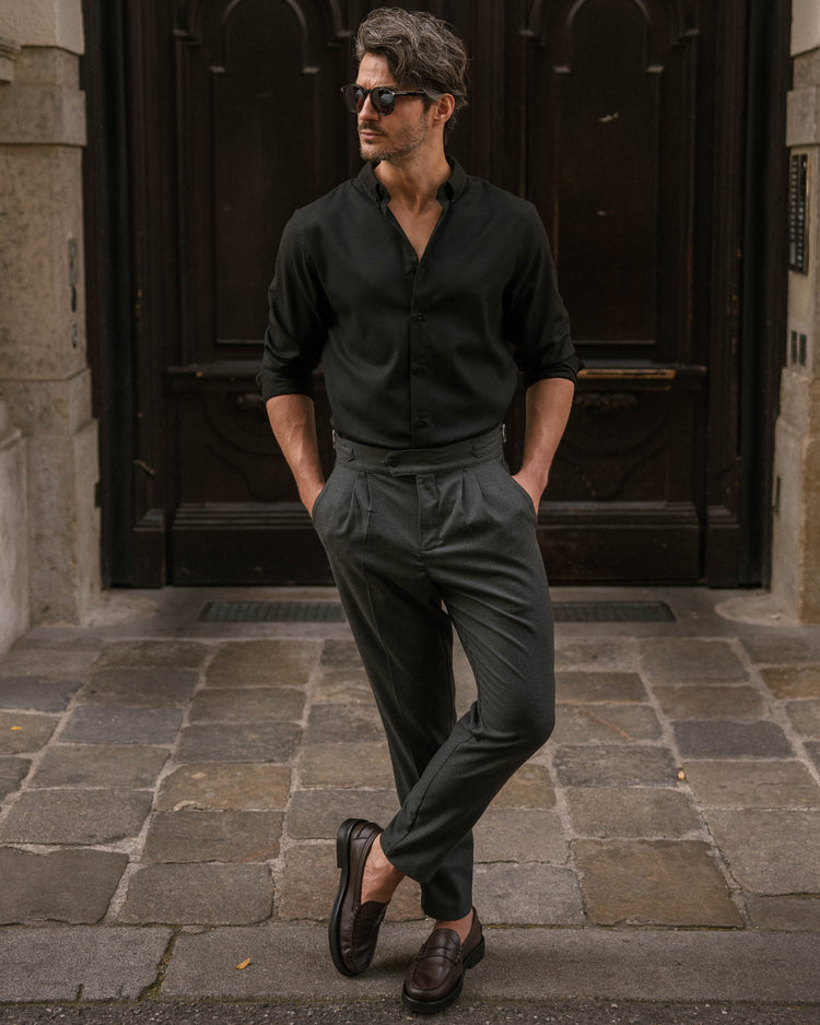 Flannel Shirt (Black)