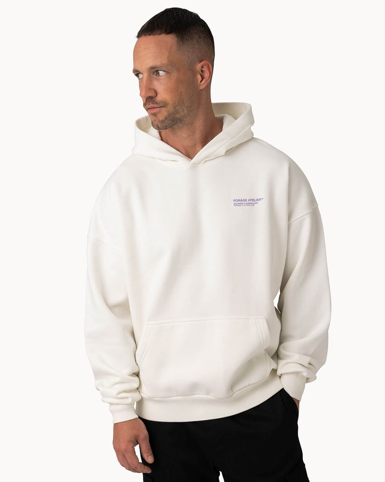 Oversized Forage Atelier Hoodie (offwhite)