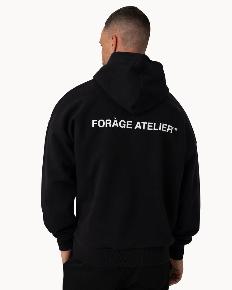 Oversized Forage Atelier Hoodie (black)