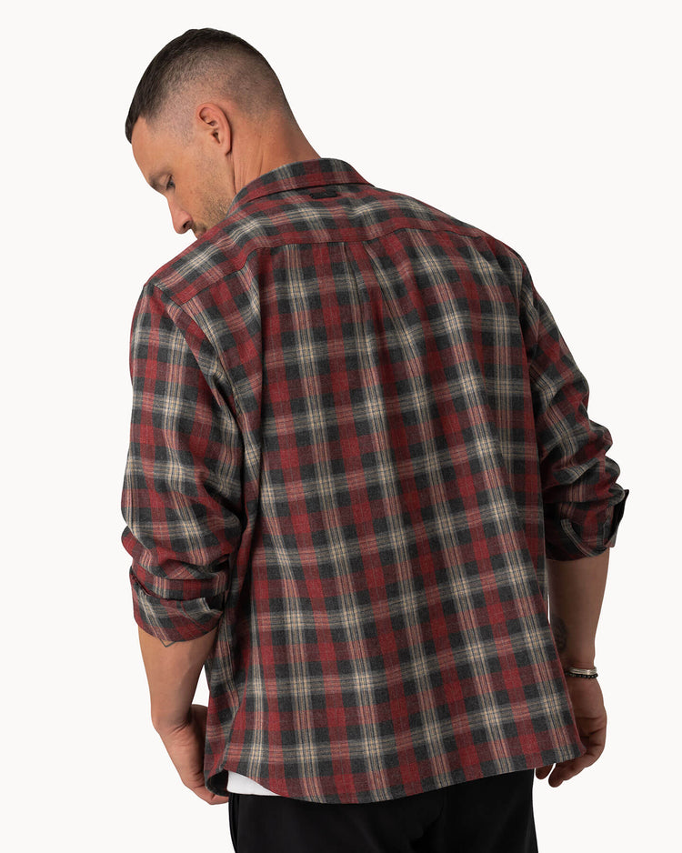 Vintage Flannel Shirt (red)