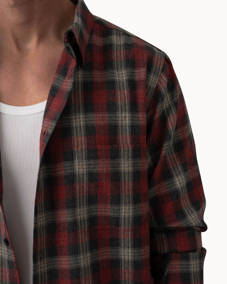 Vintage Flannel Shirt (red)