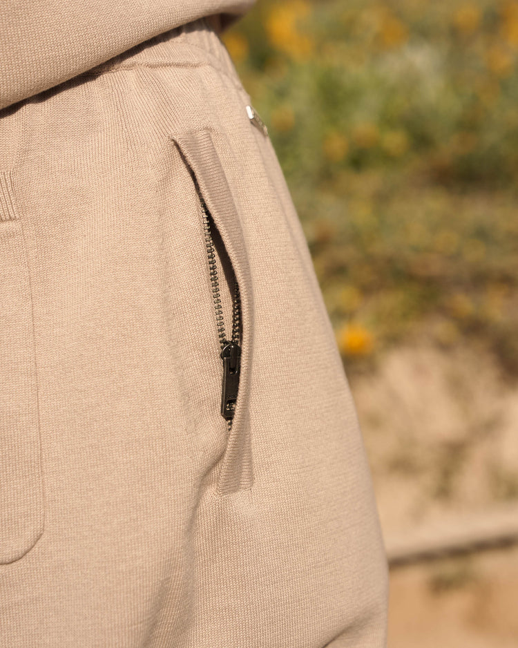 Flat Knit Shorts (taupe)