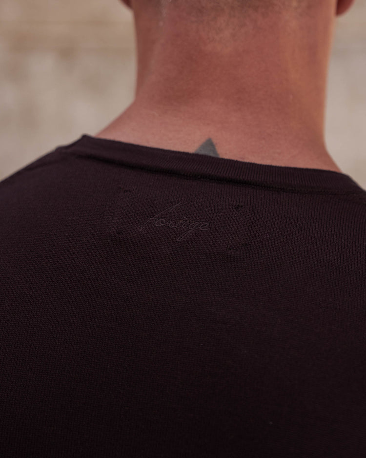 Knit T-Shirt (Brown)