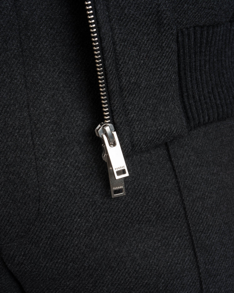 Twill Bomber Jacket (Antharcite)