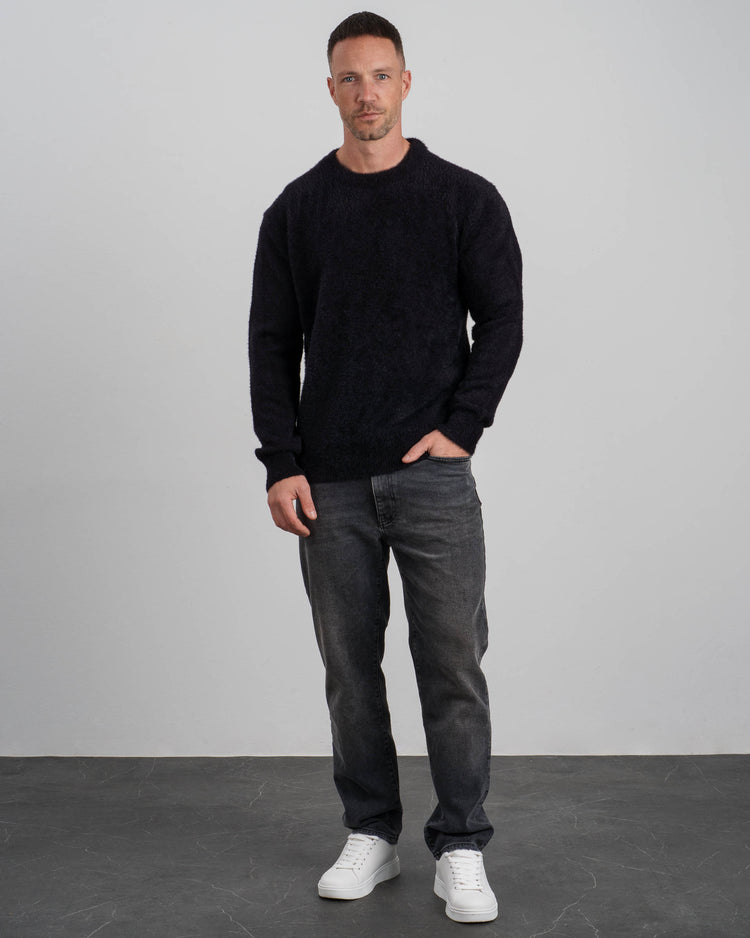Brushed Knit Sweater (Black)
