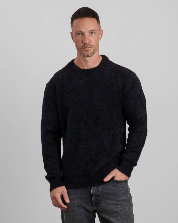 Brushed Knit Sweater (Black)