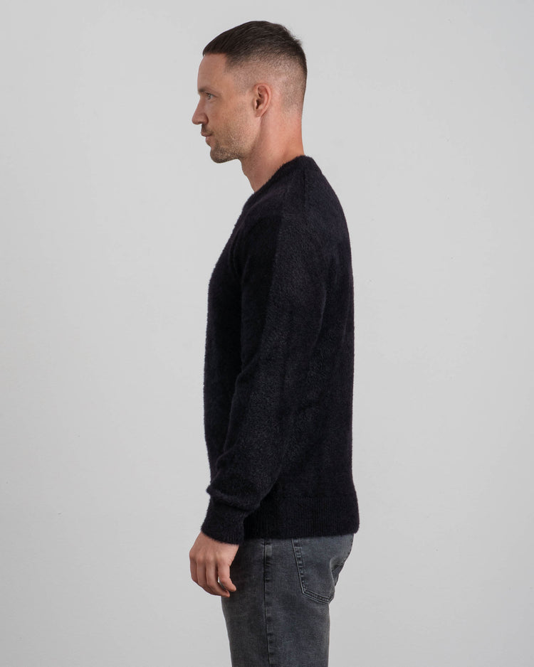 Brushed Knit Sweater (Black)