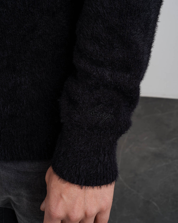 Brushed Knit Sweater (Black)