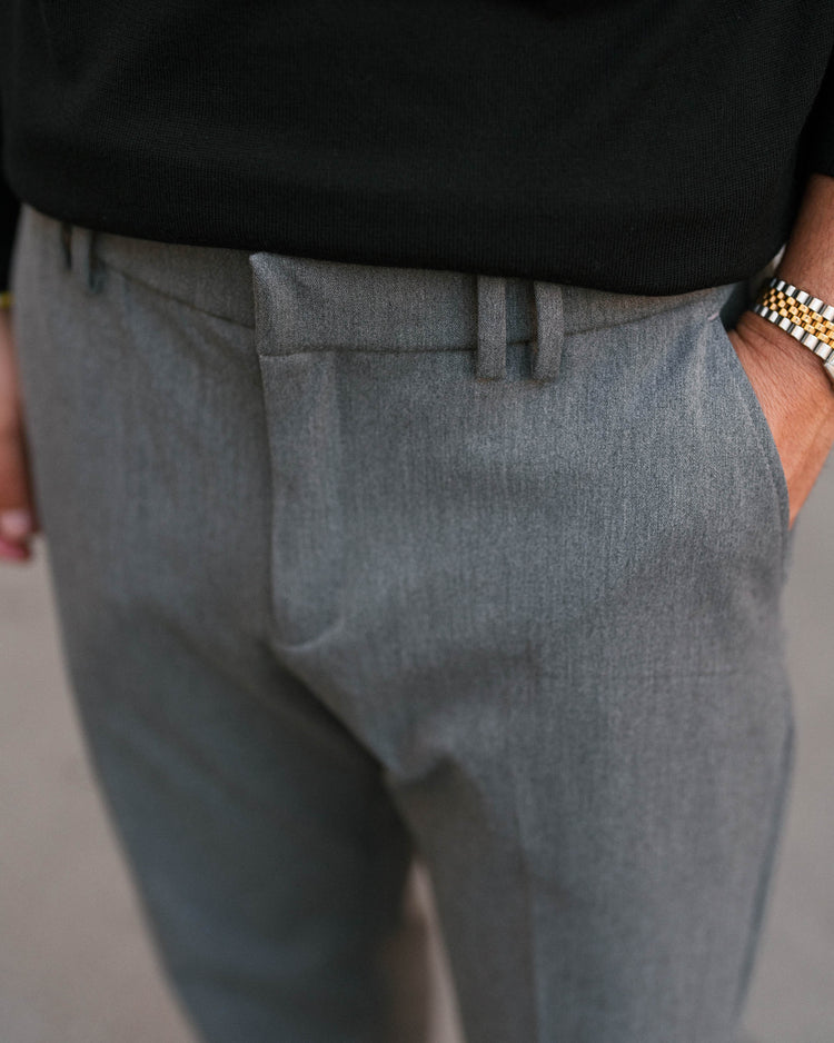 Suit Pants Regular Fit (Mid Grey)