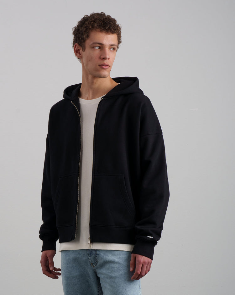 Blurred Zip-Hoodie (black)