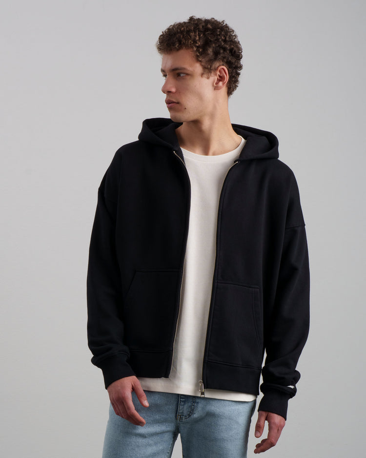 Blurred Zip-Hoodie (black)