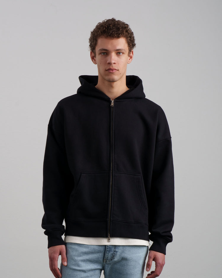 Blurred Zip-Hoodie (black)