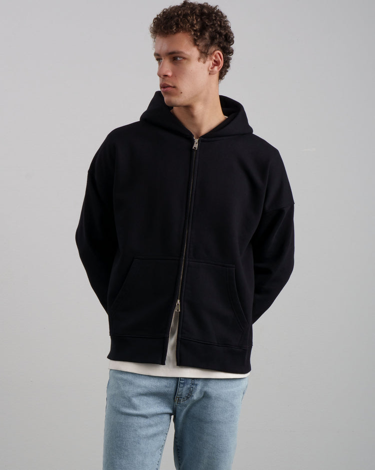 Blurred Zip-Hoodie (black)
