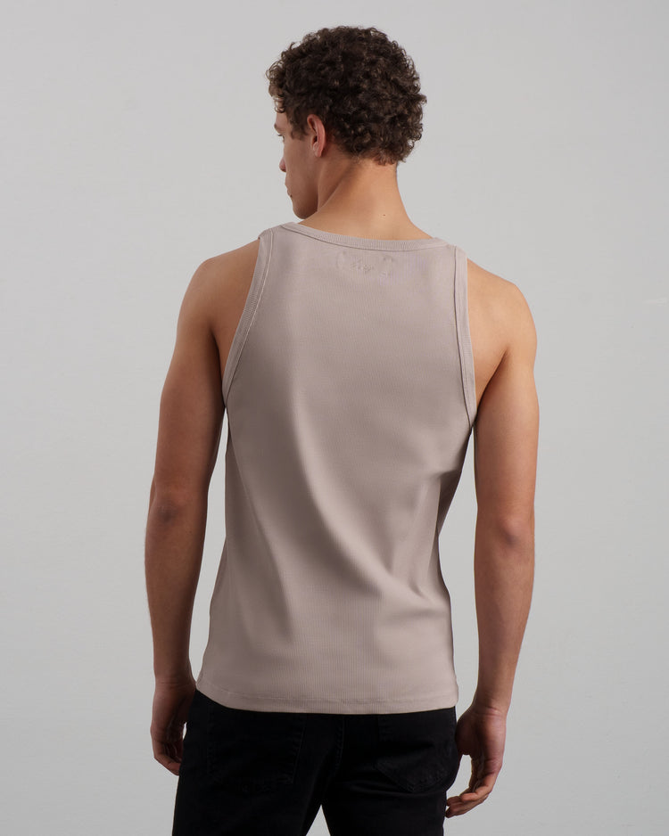 Ribbed Tanktop (taupe)