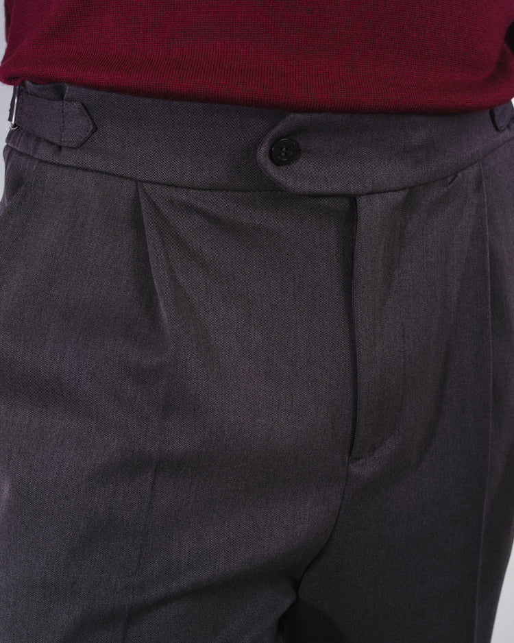 Buckle Suit Pants Tapered Fit (Anthracite)