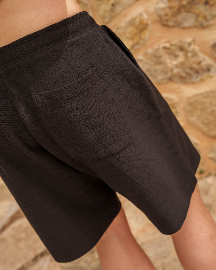 Bouclé Shorts (Black)