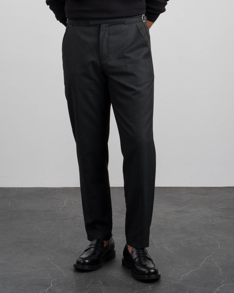 Flanell Slim Fit Pants (Anthracite)