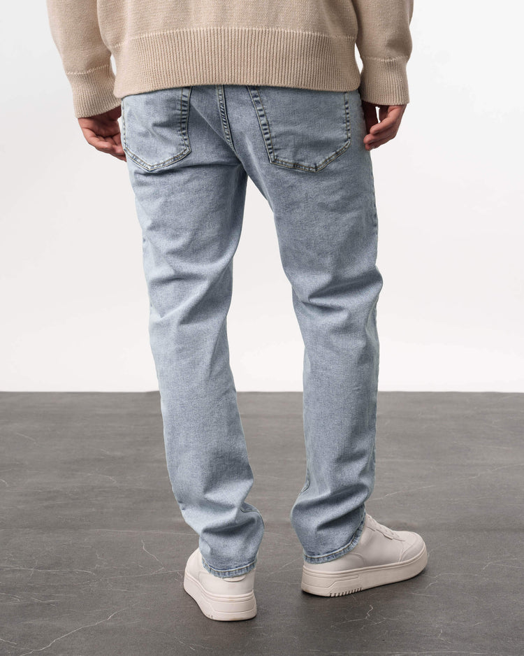 Distressed Regular Fit Jeans (light blue)