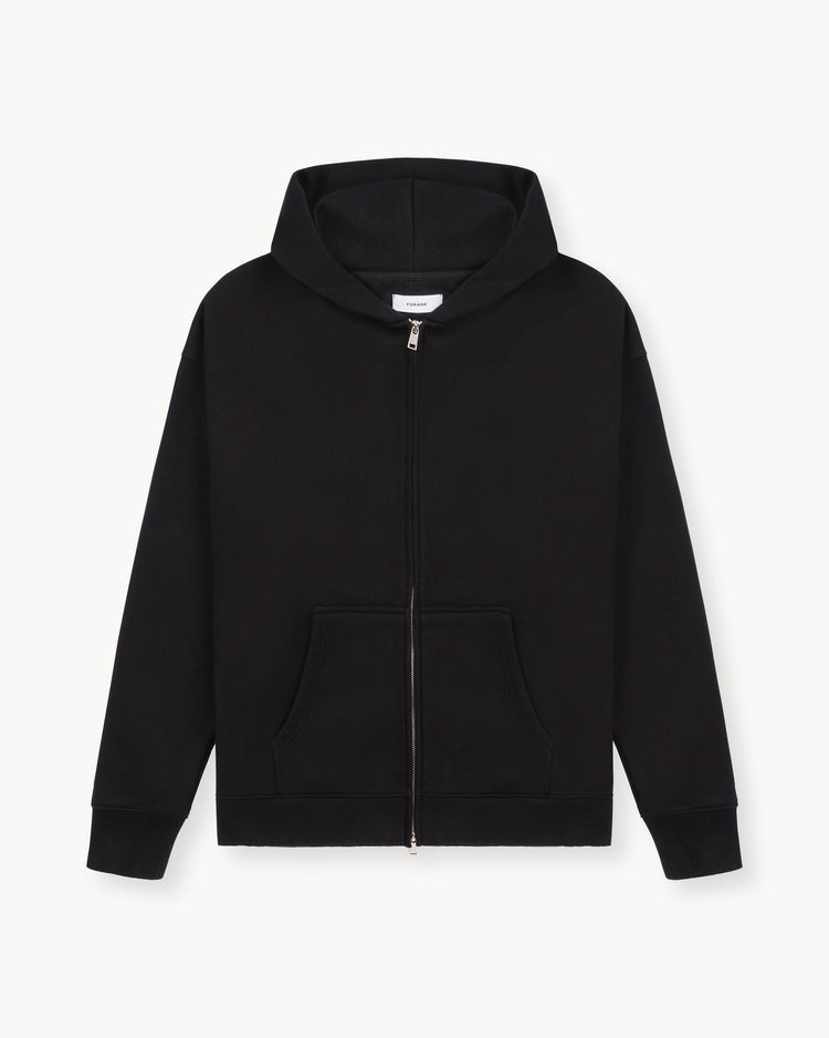 Blurred Zip-Hoodie (black)