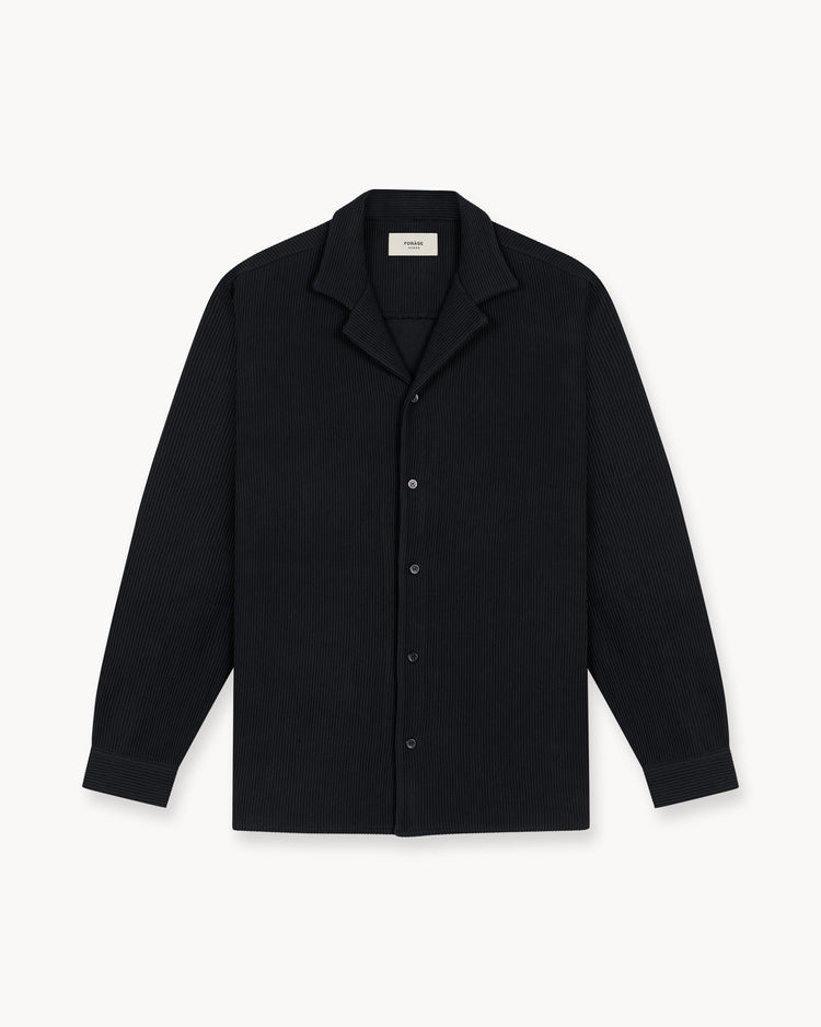 Plissee Shirt (black)