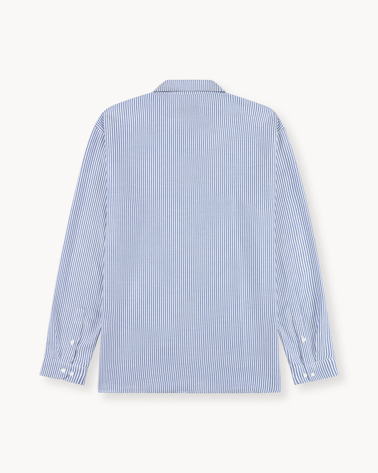 Striped Long Sleeve Shirt (blue/white)