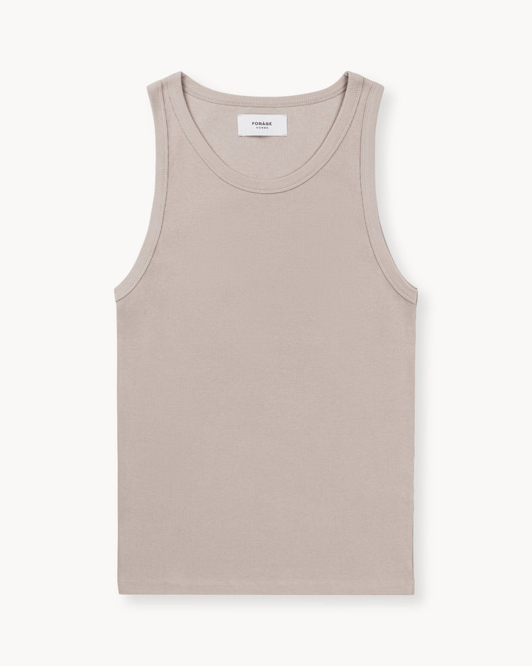 Ribbed Tanktop (taupe)