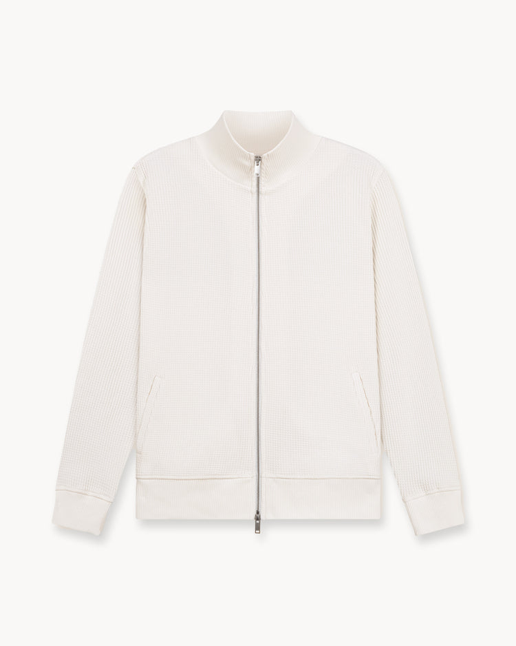 Waffle Cardigan (Off-White)
