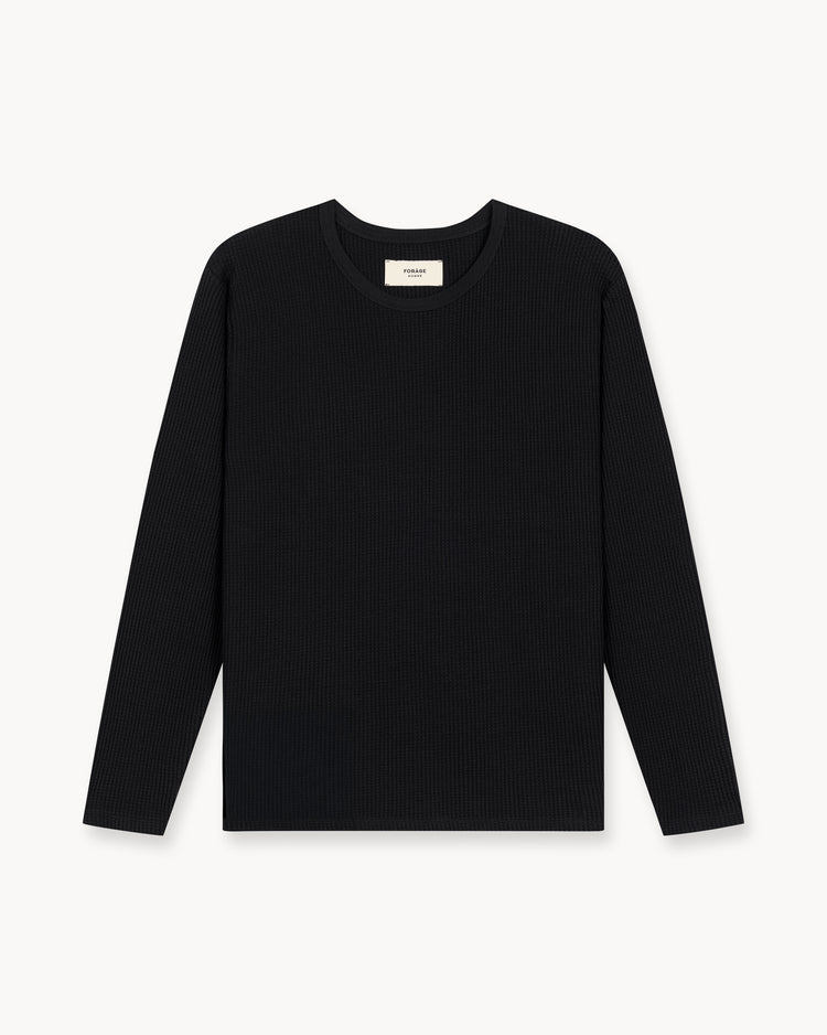 Waffle Longsleeve (Black)