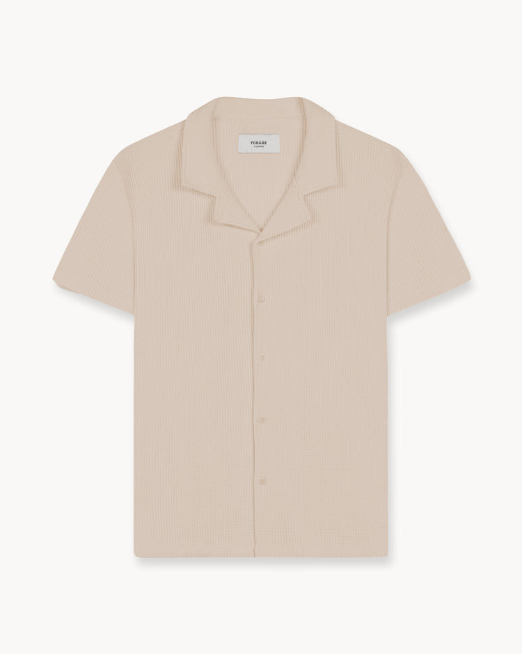 Waffle Short Sleeve Shirt (sand)