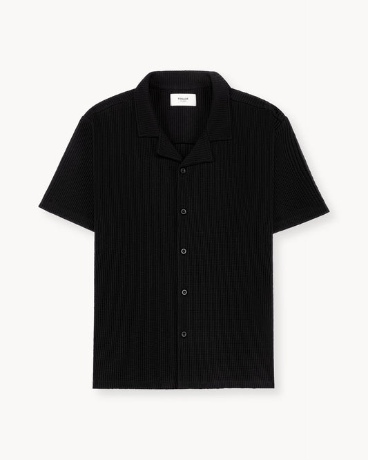 Waffle Short Sleeve Shirt (black)