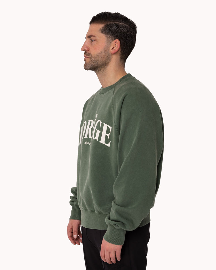 Art Gallery Crewneck Oversized(Vintage Green)