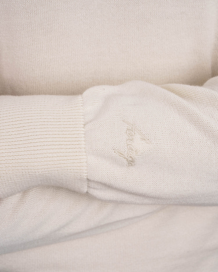 Light Knit Half-Zip (off-white)