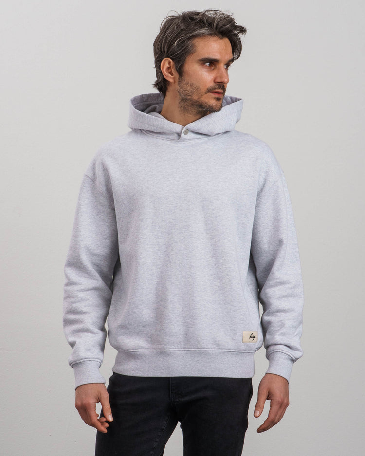 Label Hoodie (grey melange)