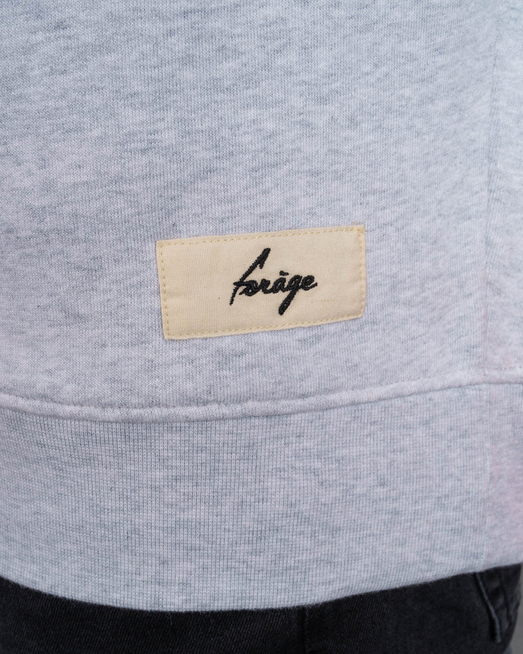 Label Hoodie (grey melange)