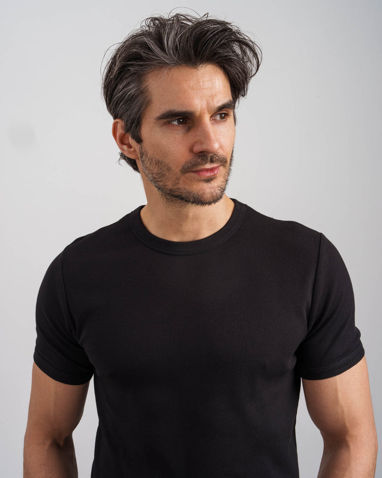 Ribbed T-Shirt (black)