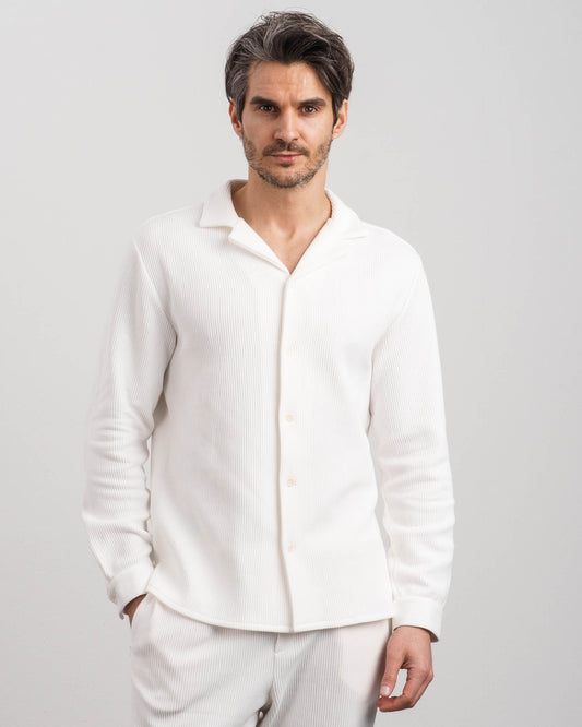 Plissee Shirt (White)