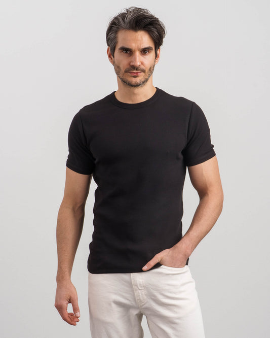 Ribbed T-Shirt (black)