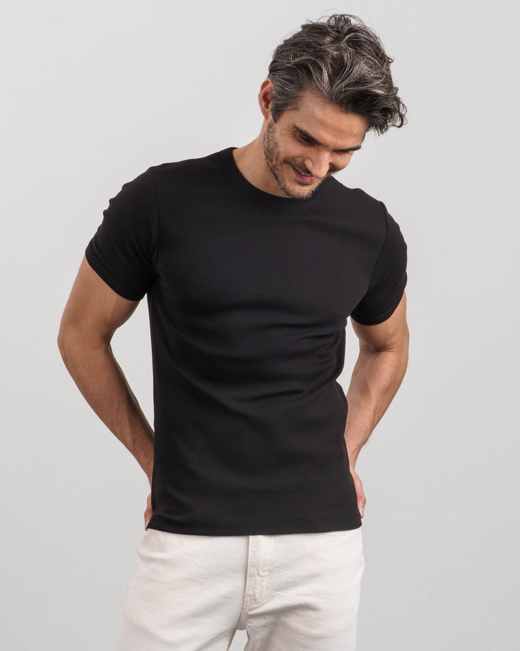 Ribbed T-Shirt (black)