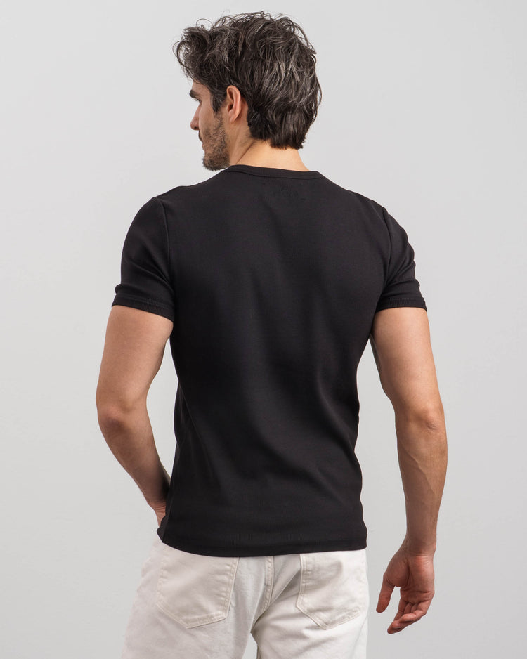 Ribbed T-Shirt (black)