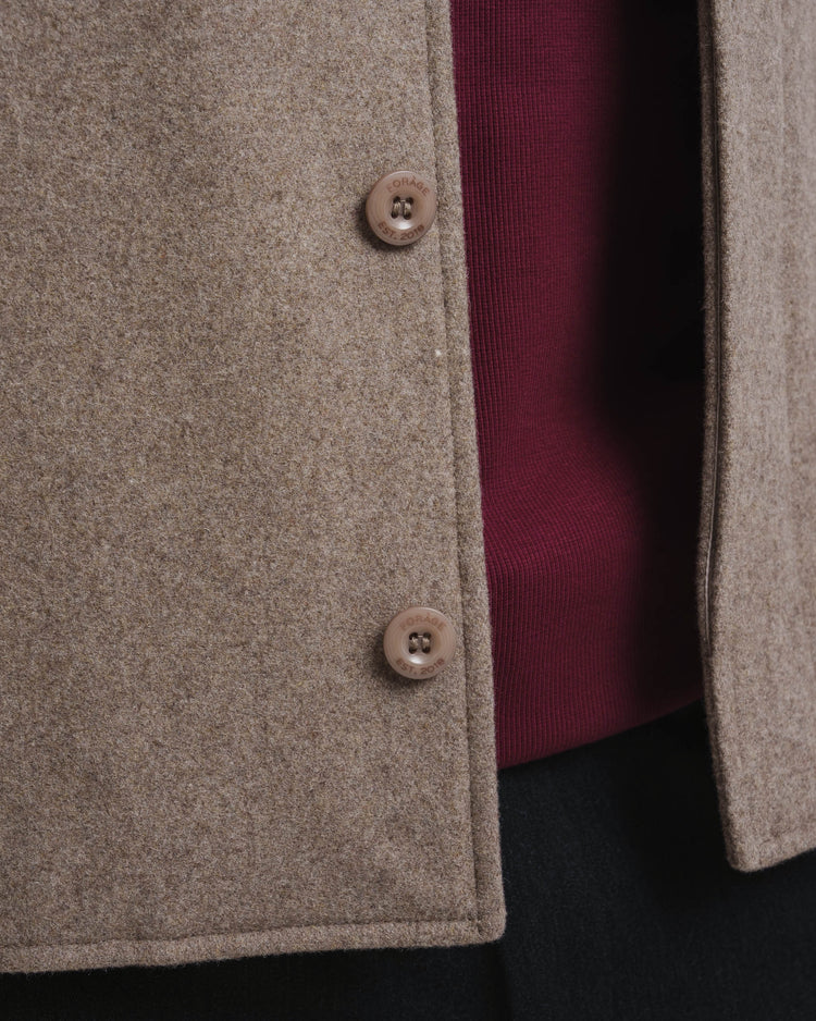 Wool Overshirt (Greige)