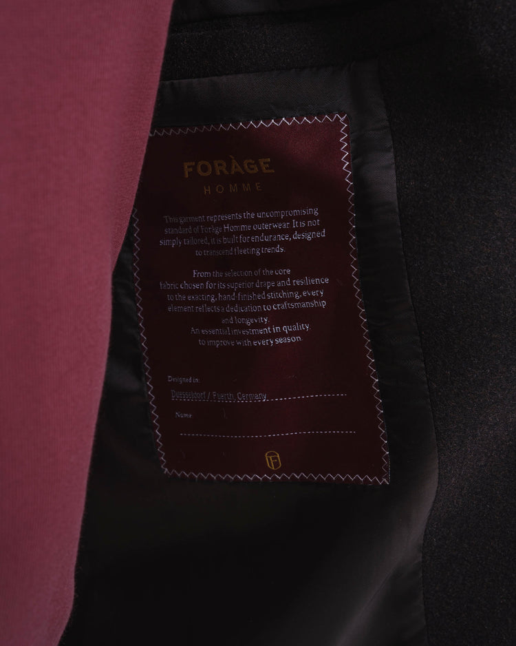 Wool Harrington Jacket (Dark Brown)